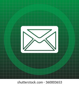 Envelope Mail icon, vector illustration. Flat design style