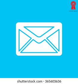 Envelope Mail icon, vector illustration. Flat design style
