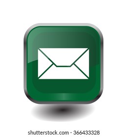 Envelope Mail icon, vector illustration. Flat design style
