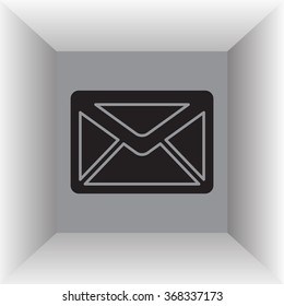 Envelope Mail icon, vector illustration. Flat design style