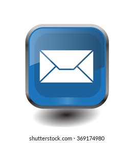 Envelope Mail icon, vector illustration. Flat design style