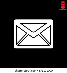 Envelope Mail icon, vector illustration. Flat design style