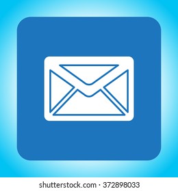 Envelope Mail icon, vector illustration. Flat design style