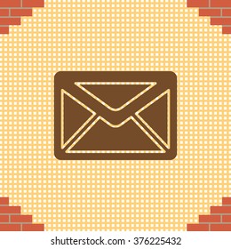 Envelope Mail icon, vector illustration. Flat design style