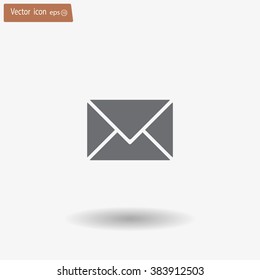 Envelope Mail icon, vector illustration. Flat design style