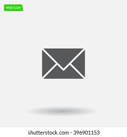 Envelope Mail icon, vector illustration. Flat design style