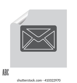Envelope Mail icon, vector illustration. Flat design style