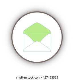 Envelope Mail icon, vector illustration. Flat design style