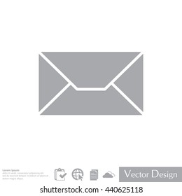 Envelope Mail icon, vector illustration. Flat design style