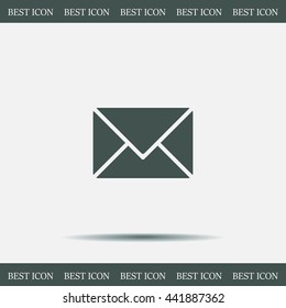 Envelope Mail icon, vector illustration. Flat design style