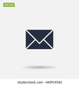 Envelope Mail icon, vector illustration. Flat design style