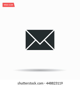 Envelope Mail icon, vector illustration. Flat design style