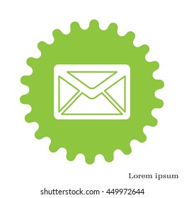 Envelope Mail icon, vector illustration. 