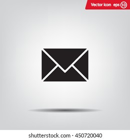 Envelope Mail icon, vector illustration. Flat design style