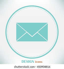 Envelope Mail icon, vector illustration.