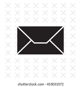 Envelope Mail icon, vector illustration. 