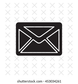 Envelope Mail icon, vector illustration. 