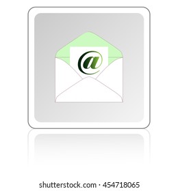 Envelope Mail icon, vector illustration. Flat design style