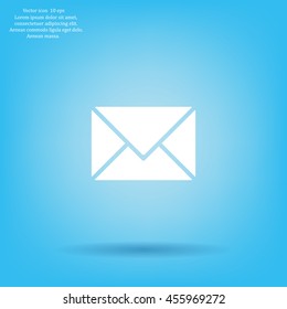 Envelope Mail icon, vector illustration. Flat design style