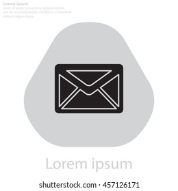 Envelope Mail icon, vector illustration. 