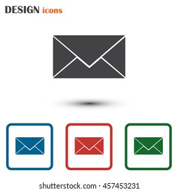 Envelope Mail icon, vector illustration.