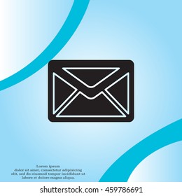 Envelope Mail icon, vector illustration. 
