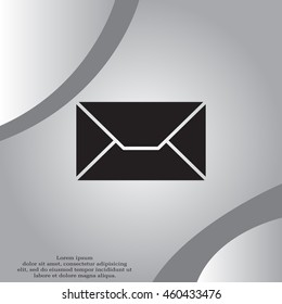 Envelope Mail icon, vector illustration. 