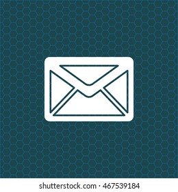 Envelope Mail icon, vector illustration. 