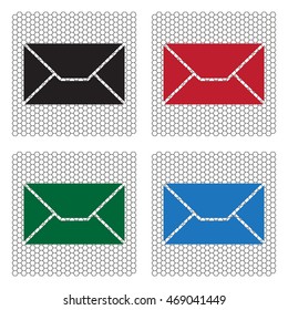 Envelope Mail icon, vector illustration. 