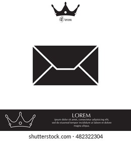 Envelope Mail icon, vector illustration. 