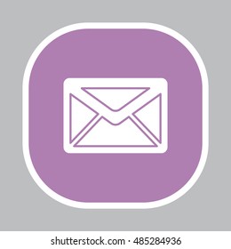 Envelope Mail icon, vector illustration. 