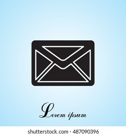 Envelope Mail icon, vector illustration. 