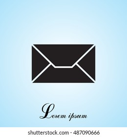Envelope Mail icon, vector illustration. 