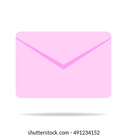 Envelope Mail icon, vector illustration. Flat design style