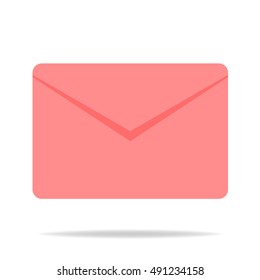 Envelope Mail icon, vector illustration. Flat design style