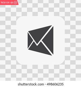 Envelope Mail icon, vector illustration. Flat design style