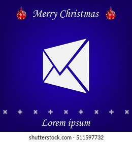 Envelope Mail icon, vector illustration. Flat design style