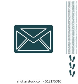 Envelope Mail icon, vector illustration. 