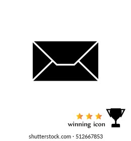 Envelope Mail icon, vector illustration. 