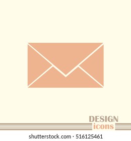 Envelope Mail icon, vector illustration.