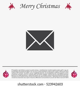 Envelope Mail icon, vector illustration. Flat design style