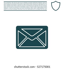 Envelope Mail icon, vector illustration. 