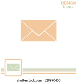 Envelope Mail icon, vector illustration.