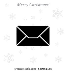 Envelope Mail icon, vector illustration. 