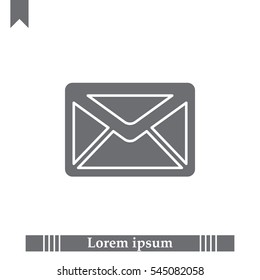 Envelope Mail icon, vector illustration. 