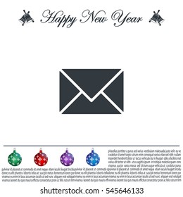 Envelope Mail icon, vector illustration. Flat design style