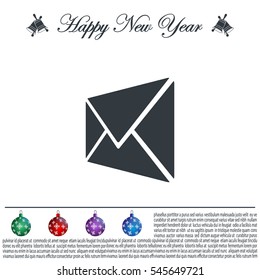 Envelope Mail icon, vector illustration. Flat design style