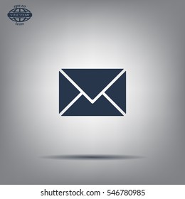 Envelope Mail icon, vector illustration. Flat design style