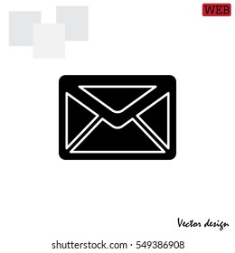 Envelope Mail icon, vector illustration. 