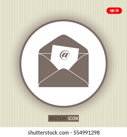 Envelope Mail icon, vector illustration. Flat design style